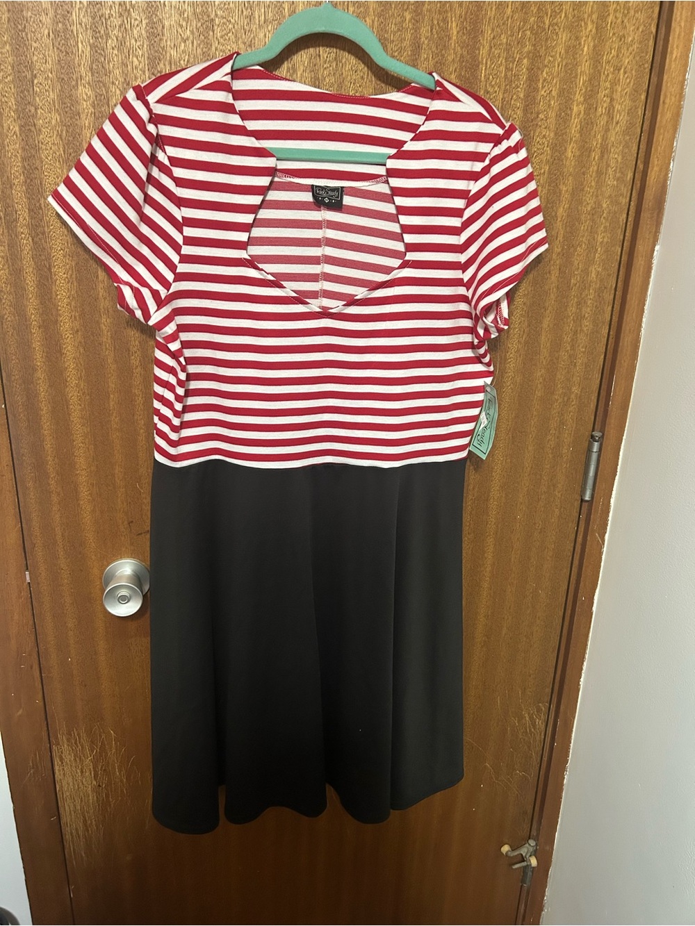 RockSteady Red & White Striped Dress